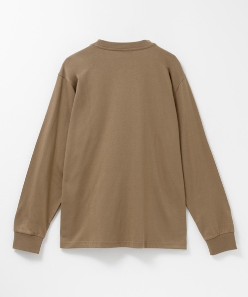 LOGOS(ロゴス)の「【LOGOS/ロゴス】 ユニセックス ワンポイントロゴ ロングスリーブTシャツ(Tシャツ/カットソー・メンズ・ベージュ/ネイビー/オフホワイト/ブラック/グリーン/レッド・M/XL/L)」の11枚目の写真