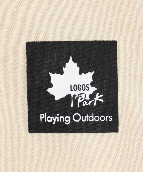 LOGOS(ロゴス)の「【LOGOS/ロゴス】 ユニセックス ワンポイントロゴ ロングスリーブTシャツ(Tシャツ/カットソー・メンズ・ベージュ/ネイビー/オフホワイト/ブラック/グリーン/レッド・M/XL/L)」の8枚目の写真