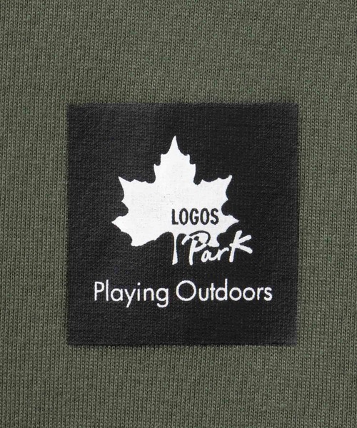 LOGOS(ロゴス)の「【LOGOS/ロゴス】 ユニセックス ワンポイントロゴ ロングスリーブTシャツ(Tシャツ/カットソー・メンズ・ベージュ/ネイビー/オフホワイト/ブラック/グリーン/レッド・M/XL/L)」の14枚目の写真