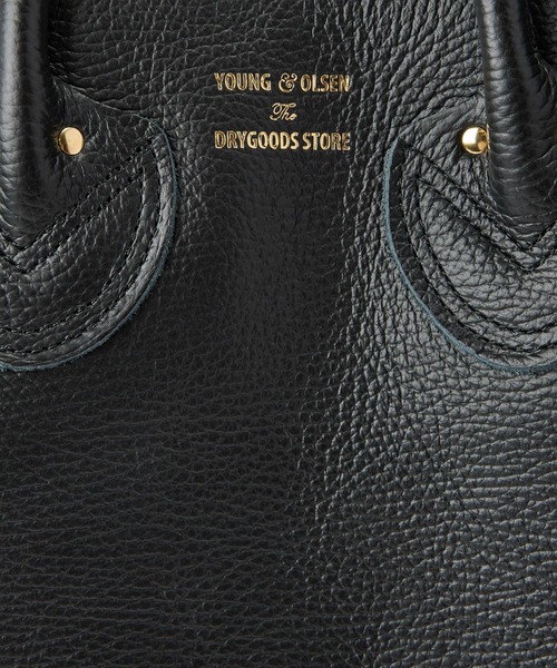 YOUNG&OLSEN The DRYGOODS STORE（ヤングアンドオルセン）の「【YOUNG＆OLSEN】BELTED TOTE M（ハンドバッグ・レディース・ブラック/ライトベージュ・フリー）」の10枚目の写真