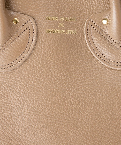 YOUNG&OLSEN The DRYGOODS STORE（ヤングアンドオルセン）の「【YOUNG＆OLSEN】BELTED TOTE M（ハンドバッグ・レディース・ブラック/ライトベージュ・フリー）」の3枚目の写真