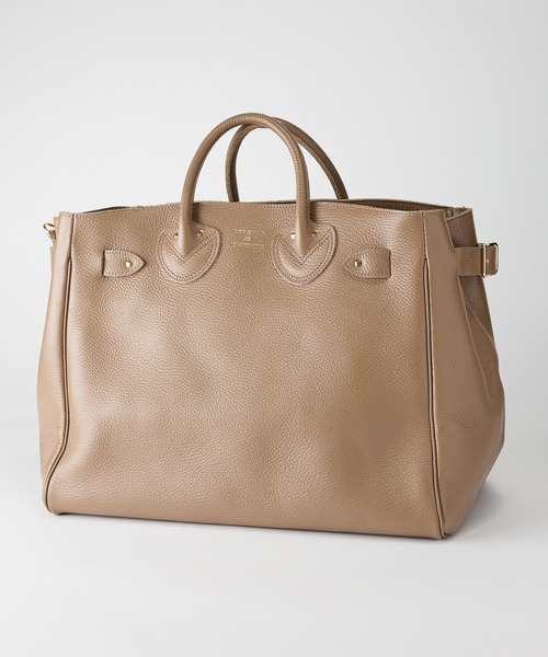 YOUNG&OLSEN The DRYGOODS STORE（ヤングアンドオルセン）の「【YOUNG＆OLSEN】BELTED TOTE M（ハンドバッグ・レディース・ブラック/ライトベージュ・フリー）」の13枚目の写真