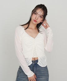 RAY CASSIN | シアーカーデランジェリーキャミSET(シャツ/ブラウス)