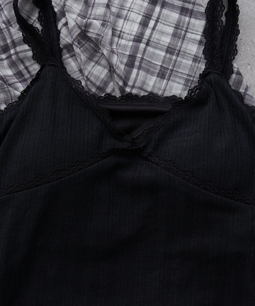 RAY CASSIN(レイカズン)の「シアーカーデランジェリーキャミセット(シャツ/ブラウス・レディース・ブラウン系その他2/アイボリー/ブラック/ブラック系その他2/ブラウン・FREE)」の14枚目の写真