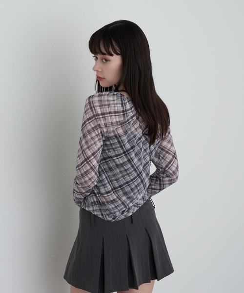 RAY CASSIN(レイカズン)の「シアーカーデランジェリーキャミセット(シャツ/ブラウス・レディース・ブラウン系その他2/アイボリー/ブラック/ブラック系その他2/ブラウン・FREE)」の10枚目の写真