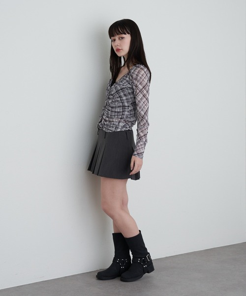 RAY CASSIN(レイカズン)の「シアーカーデランジェリーキャミセット(シャツ/ブラウス・レディース・ブラウン系その他2/アイボリー/ブラック/ブラック系その他2/ブラウン・FREE)」の12枚目の写真