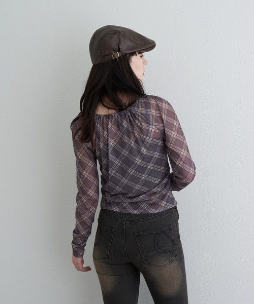 RAY CASSIN(レイカズン)の「シアーカーデランジェリーキャミセット(シャツ/ブラウス・レディース・ブラウン系その他2/アイボリー/ブラック/ブラック系その他2/ブラウン・FREE)」の19枚目の写真