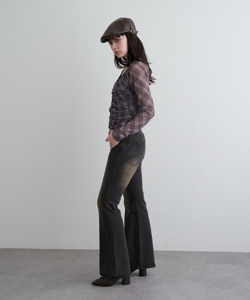 RAY CASSIN(レイカズン)の「シアーカーデランジェリーキャミセット(シャツ/ブラウス・レディース・ブラウン系その他2/アイボリー/ブラック/ブラック系その他2/ブラウン・FREE)」の17枚目の写真