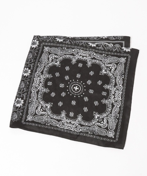mysty woman（ミスティウーマン）の「ペイズリー柄スカーフ 598809（ストール/ショール・レディース・アイボリー/ブラック・FREE）」の12枚目の写真