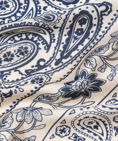 mysty woman（ミスティウーマン）の「ペイズリー柄スカーフ 598809（ストール/ショール・レディース・アイボリー/ブラック・FREE）」の13枚目の写真