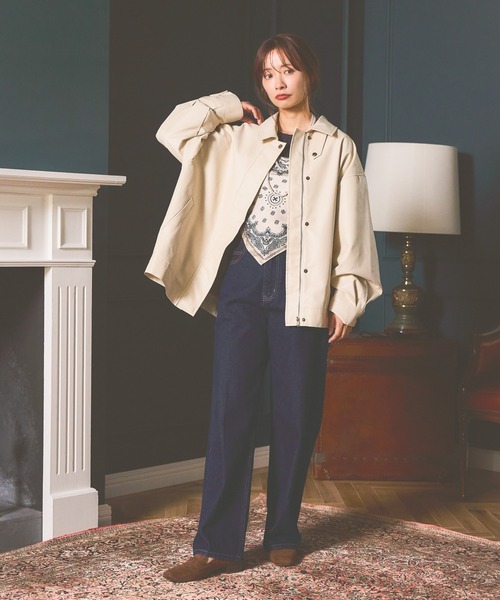 mysty woman（ミスティウーマン）の「ペイズリー柄スカーフ 598809（ストール/ショール・レディース・アイボリー/ブラック・FREE）」の15枚目の写真