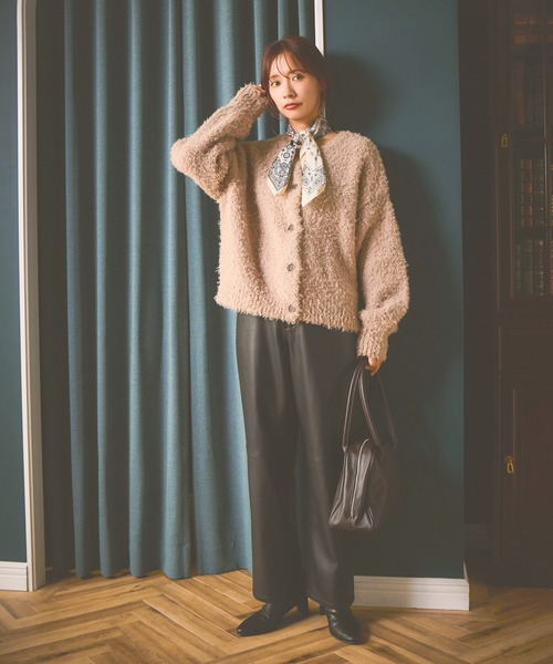 mysty woman（ミスティウーマン）の「ペイズリー柄スカーフ 598809（ストール/ショール・レディース・アイボリー/ブラック・FREE）」の17枚目の写真