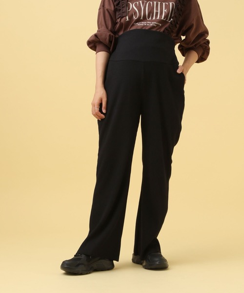 LEPSIM(レプシィム)の「【産前・産後対応】マタニティ/リブフレアパンツ 582046(マタニティウェア/グッズ・レディース・ダークブラウン/カーキブラウン/ブラック・FREE)」の10枚目の写真