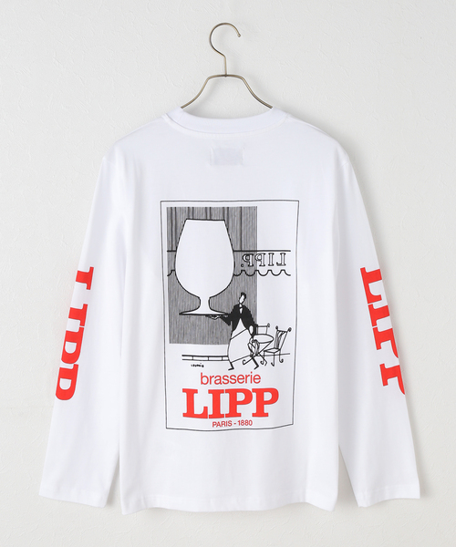 IENA（イエナ）の「GIFT SHOP/ギフトショップ Long Sleeve T-shirt Tシャツ BRASSERIE LIPP（Tシャツ/カットソー・レディース・ホワイト・FREE）」の2枚目の写真