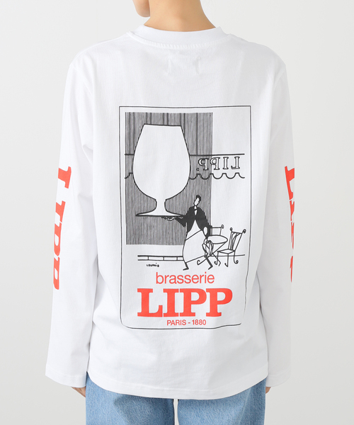 IENA（イエナ）の「GIFT SHOP/ギフトショップ Long Sleeve T-shirt Tシャツ BRASSERIE LIPP（Tシャツ/カットソー・レディース・ホワイト・FREE）」の10枚目の写真