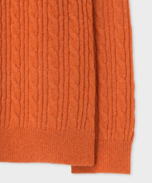 Paul Smith（ポールスミス）の「ラグランスリーブ ケーブルニット / 253408 564Z（ニット/セーター・メンズ・オレンジ・MEDIUM/LARGE/X-LARGE）」の7枚目の写真