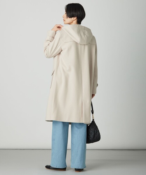 ジェイプレス●極美品●2way ダッフルコート フーデッド カウレザー L ジェイプレス○極美品○2way ダッフルコート フーデッド カウレザー L