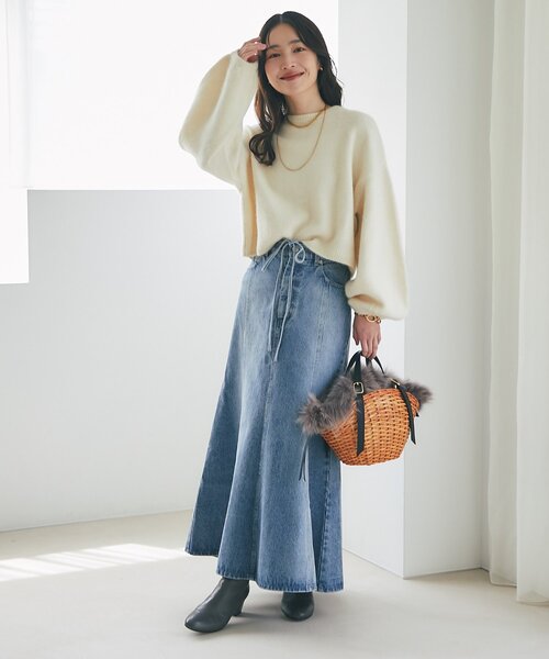 La boutique BonBon(ラブティックボンボン)の「【今すぐお届け!・最強愛され】ヘアリーウール前後2WAYカーディガン(カーディガン/ボレロ・レディース・オフホワイト/レッド/ライトグレー/ピンク・FREE)」の9枚目の写真