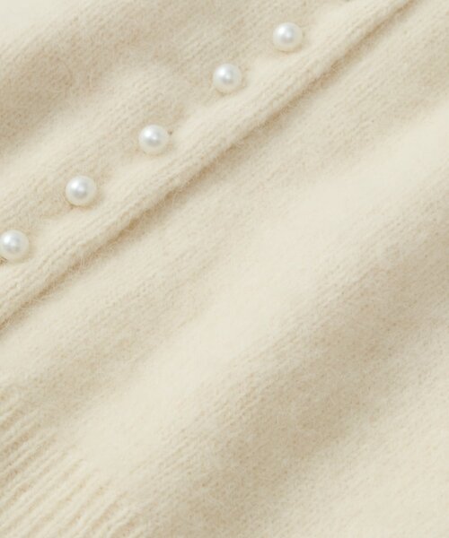 La boutique BonBon(ラブティックボンボン)の「【今すぐお届け!・最強愛され】ヘアリーウール前後2WAYカーディガン(カーディガン/ボレロ・レディース・オフホワイト/レッド/ライトグレー/ピンク・FREE)」の13枚目の写真