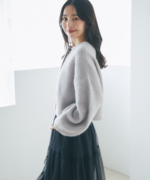 名品アップデート・最強愛され】ヘアリーウール前後2WAYカーディガン