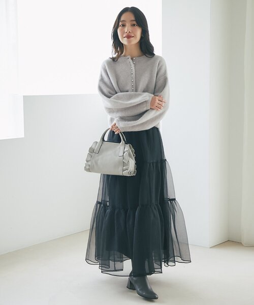 名品アップデート・最強愛され】ヘアリーウール前後2WAYカーディガン