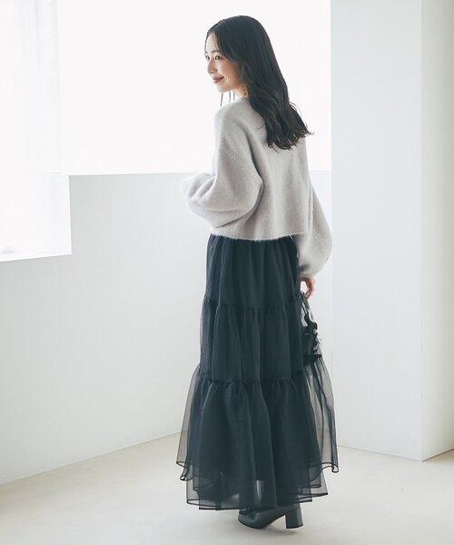 名品アップデート・最強愛され】ヘアリーウール前後2WAYカーディガン