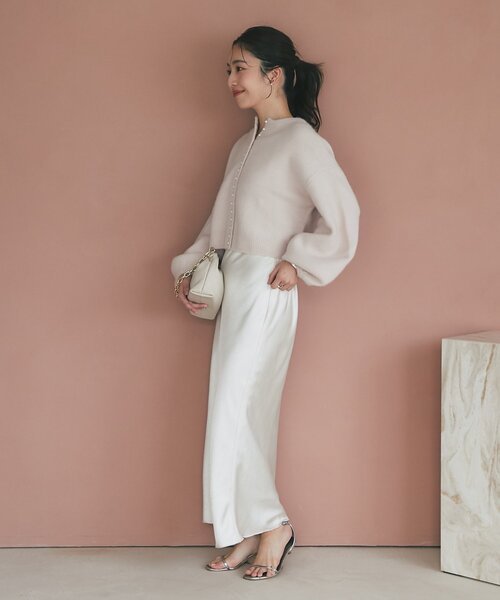 La boutique BonBon(ラブティックボンボン)の「【今すぐお届け!・最強愛され】ヘアリーウール前後2WAYカーディガン(カーディガン/ボレロ・レディース・オフホワイト/レッド/ライトグレー/ピンク・FREE)」の19枚目の写真