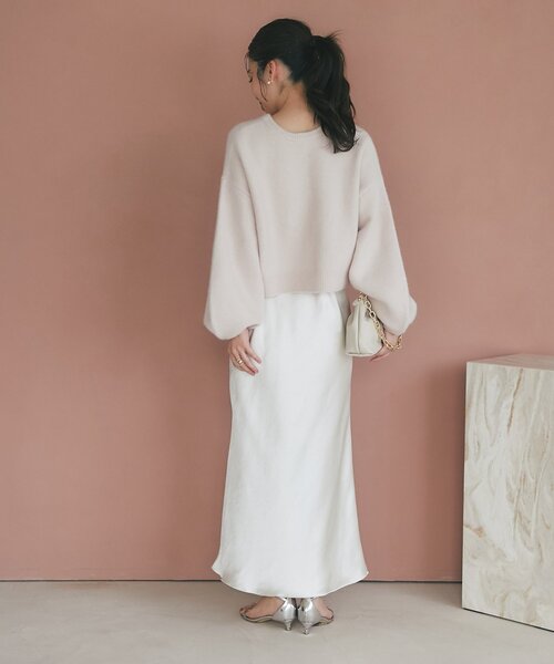 La boutique BonBon(ラブティックボンボン)の「【今すぐお届け!・最強愛され】ヘアリーウール前後2WAYカーディガン(カーディガン/ボレロ・レディース・オフホワイト/レッド/ライトグレー/ピンク・FREE)」の20枚目の写真