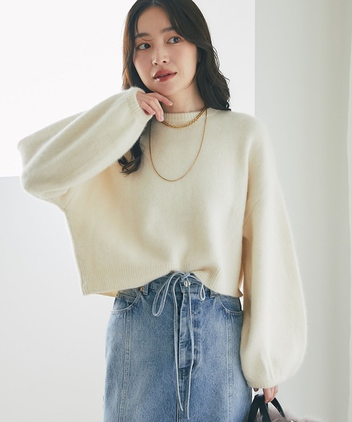 名品アップデート・最強愛され】ヘアリーウール前後2WAYカーディガン