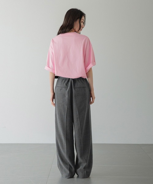 LOWRYS FARM（ローリーズファーム）の「【LFM(U)】ＣＲＥＷ　ＮＥＣＫＴ／ＳＳ　 593569（Tシャツ/カットソー・メンズ・ホワイト/ブラック/ピンク・MEDIUM/LARGE）」の15枚目の写真