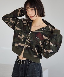 PBLIM | 《UNISEX/セットアップ対応》ロゴ刺繍ジップパーカー(パーカー)