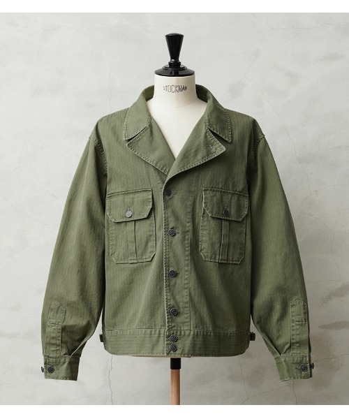 WAIPER.inc(ワイパーインク)の「米軍 1940's U.S.ARMY M-41 HBT コンバットジャケット WAIPER.inc【WP1054】(ミリタリージャケット・メンズ・ブラック/オリーブ・40/42/38/36/44)」の1枚目の写真