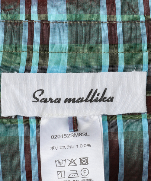 セール】sara mallika/サラ マリカ SLOBE別注 マドラスチェックキャミ