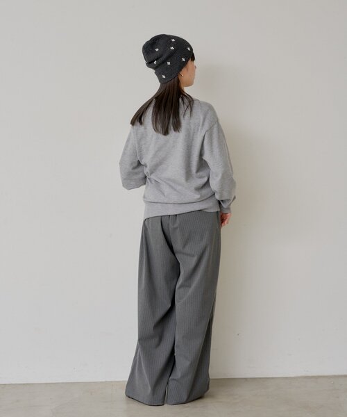 WHIMSIC（ウィムジック）の「【WHIMSIC】ファインニットシャツ（カーディガン/ボレロ・レディース・グレー/ブラウン/ネイビー・FREE）」の9枚目の写真