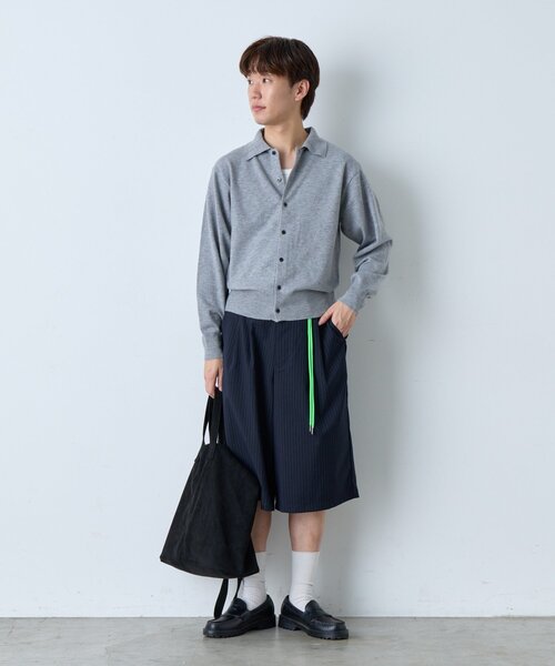 WHIMSIC（ウィムジック）の「【WHIMSIC】ファインニットシャツ（カーディガン/ボレロ・レディース・グレー/ブラウン/ネイビー・FREE）」の14枚目の写真