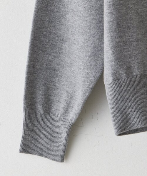 WHIMSIC（ウィムジック）の「【WHIMSIC】ファインニットシャツ（カーディガン/ボレロ・レディース・グレー/ブラウン/ネイビー・FREE）」の19枚目の写真