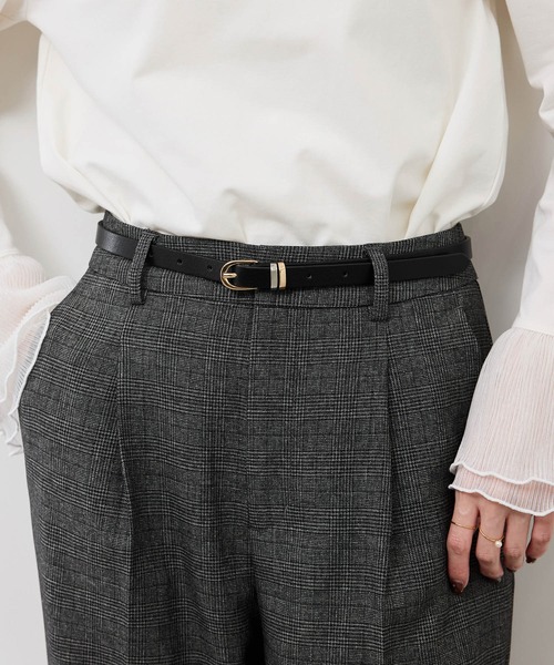 ROPE' PICNIC（ロペピクニック）の「14mmメッキコンビベルト（ベルト・レディース・ブラック/ブラウン系その他3・FREE）」の4枚目の写真