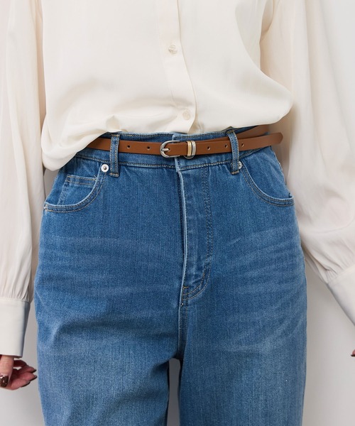 ROPE' PICNIC（ロペピクニック）の「14mmメッキコンビベルト（ベルト・レディース・ブラック/ブラウン系その他3・FREE）」の6枚目の写真