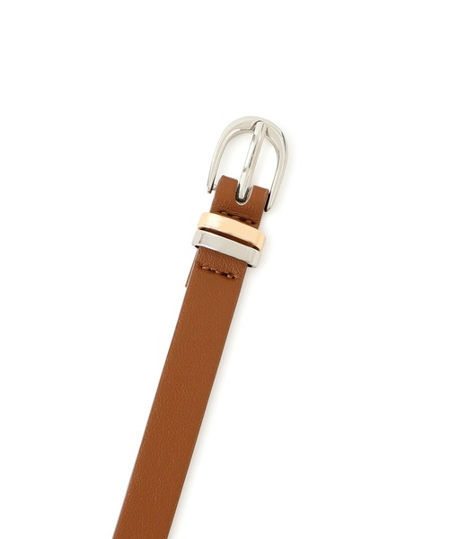 ROPE' PICNIC（ロペピクニック）の「14mmメッキコンビベルト（ベルト・レディース・ブラック/ブラウン系その他3・FREE）」の7枚目の写真