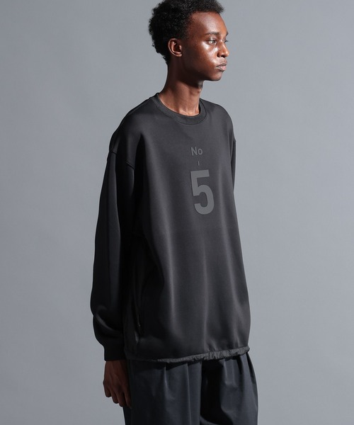 NUMERALS（ヌメラルズ）の「【NUMERALS】ダンボールクルーネックプルオーバー（Tシャツ/カットソー・メンズ・オフホワイト/ブラック/ネイビー・MEDIUM/LARGE）」の9枚目の写真