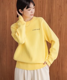 Bou Jeloud（ブージュルード）の「スウエットライク刺繍ニットプルオーバー（スウェット）」