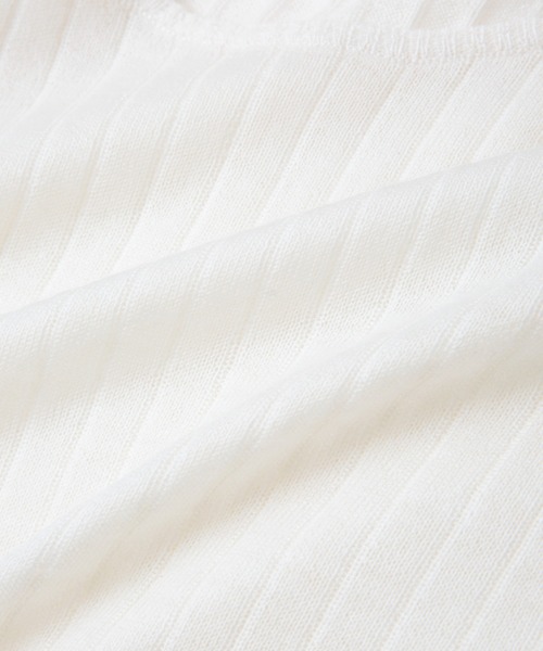 IRIS47(イリスフォーセブン)の「【IRIS 47】cashmere sheer knit tops/カシミア シアー ニット トップス(ニット/セーター・レディース・ブラック/ライトブルー/ホワイト・FREE)」の5枚目の写真