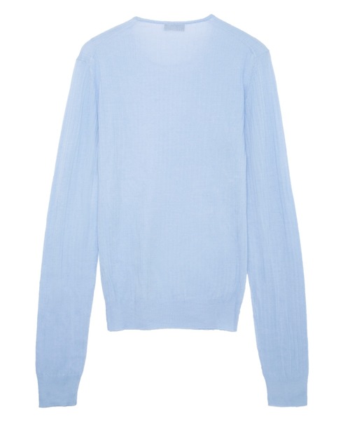 IRIS47(イリスフォーセブン)の「【IRIS 47】cashmere sheer knit tops/カシミア シアー ニット トップス(ニット/セーター・レディース・ブラック/ライトブルー/ホワイト・FREE)」の6枚目の写真