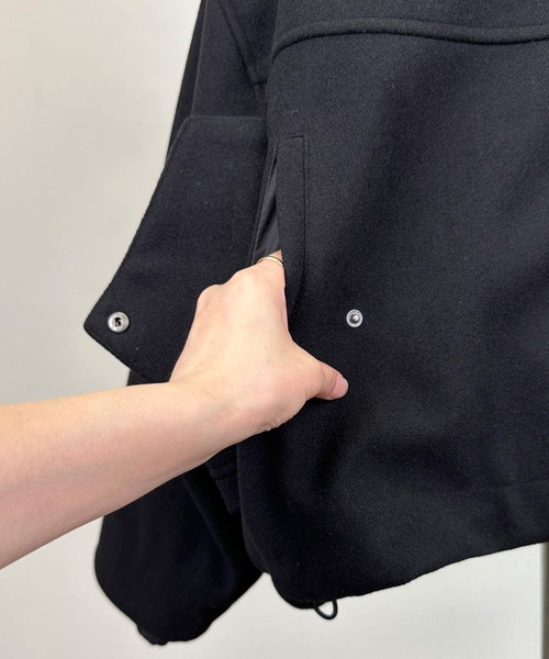 セール】ビッグシルエットブルゾン（フード取り外し可）（ブルゾン