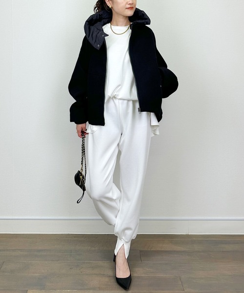 セール】ビッグシルエットブルゾン（フード取り外し可）（ブルゾン