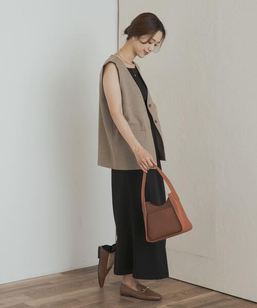 URBAN RESEARCH DOORS（アーバンリサーチドアーズ）の「ノーカラージレ（その他アウター・レディース・ブラック/ベージュ・MEDIUM）」の20枚目の写真