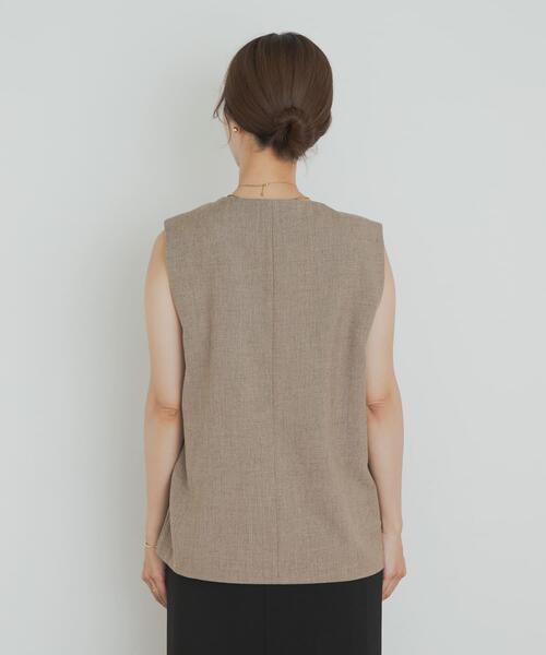 URBAN RESEARCH DOORS（アーバンリサーチドアーズ）の「ノーカラージレ（その他アウター・レディース・ブラック/ベージュ・MEDIUM）」の17枚目の写真