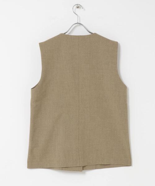 URBAN RESEARCH DOORS（アーバンリサーチドアーズ）の「ノーカラージレ（その他アウター・レディース・ブラック/ベージュ・MEDIUM）」の14枚目の写真