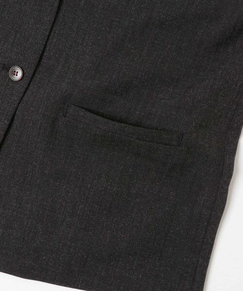 URBAN RESEARCH DOORS（アーバンリサーチドアーズ）の「ノーカラージレ（その他アウター・レディース・ブラック/ベージュ・MEDIUM）」の3枚目の写真