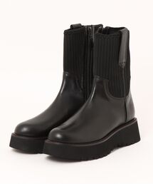 厚底ソックスブーツ